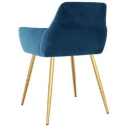 Chaises De Salle à Manger 2 Pcs Bleu Velours Loka -Pino Soldes Boutique chaises de salle a manger 2 pcs bleu velours loka 8720286389010 1320387
