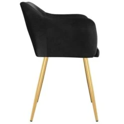Chaises De Salle à Manger 2 Pcs Noir Velours Loka -Pino Soldes Boutique chaises de salle a manger 2 pcs noir velours loka 3666722769037 1320543