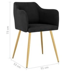 Chaises De Salle à Manger 2 Pcs Noir Velours Loka -Pino Soldes Boutique chaises de salle a manger 2 pcs noir velours loka 3666722769037 1320546