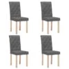 Chaises De Salle à Manger 4 Pcs Gris Foncé Tissu 24 -Pino Soldes Boutique chaises de salle a manger 4 pcs gris fonce tissu 3666722296892 1017954