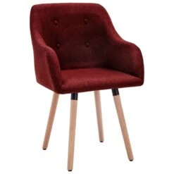 Devant 9 Devant -Pino Soldes Boutique chaises de salle a manger 4 pcs rouge bordeaux tissu konfa 3666722441933 798813