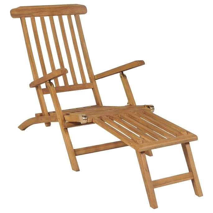 Chaises De Terrasse Avec Repose-pied 2 Pcs Bois De Teck Solide 4 Chaises De Terrasse Avec Repose-pied 2 Pcs Bois De Teck Solide – Image 2