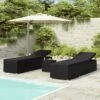 Chaises Longues De Jardin Table à Thé 3 Pcs Résine Tressée Noir 2 1 Chaises Longues De Jardin Table à Thé 3 Pcs Résine Tressée Noir 2 -Pino Soldes Boutique chaises longues de jardin table a the 3 pcs resine tressee noir 3666722440400 800931