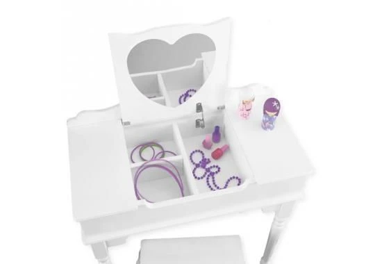 Coiffeuse Et Tabouret Mon Coeur Kidkraft 5 Coiffeuse Et Tabouret Mon Coeur Kidkraft – Image 3