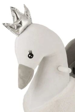 Cygne à Bascule Peluche Blanc Et Gris Calio -Pino Soldes Boutique cygne a bascule peluche blanc et gris calio 5400924170578 1332983