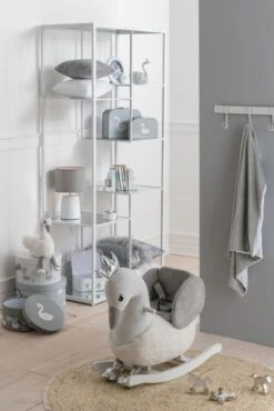 Cygne à Bascule Peluche Blanc Et Gris Calio -Pino Soldes Boutique cygne a bascule peluche blanc et gris calio 5400924170578 1332985