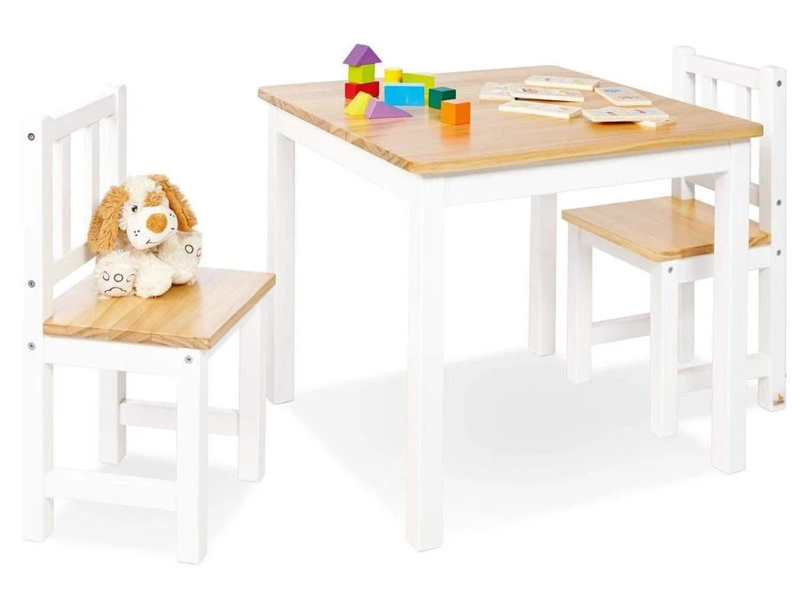 Pinolino Ensemble Table Et Chaises Enfant 3 Pièces Pin Massif Laqué Blanc Et Clair Fenna 3 Pinolino Ensemble Table Et Chaises Enfant 3 Pièces Pin Massif Laqué Blanc Et Clair Fenna