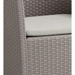 Fauteuil De Jardin Cappucino - Aspect Rotin Tressé Avec Coussin Polyester - ALLIBERT BY KETER - IOWA -Pino Soldes Boutique fauteuil de jardin cappucino aspect rotin tresse avec coussin polyester allibert by keter iowa 8711245130026 1474355