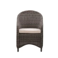 Fauteuil De Jardin En Acier Et Résine Tressée - Assise Avec Coussin - 71 X 60 X H.88 Cm - Couleur Rotin Et Coussins Ecru -Pino Soldes Boutique fauteuil de jardin en acier et resine tressee assise avec coussin 71 x 60 x h 88 cm couleur rotin et coussins ecru 3612408314428 728773