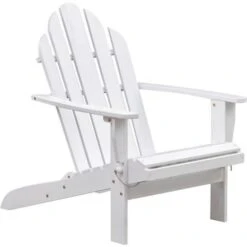Fauteuil De Jardin Inclinable En Acacia FSC - 72,5 X 89,5 X H.94 Cm - Blanc