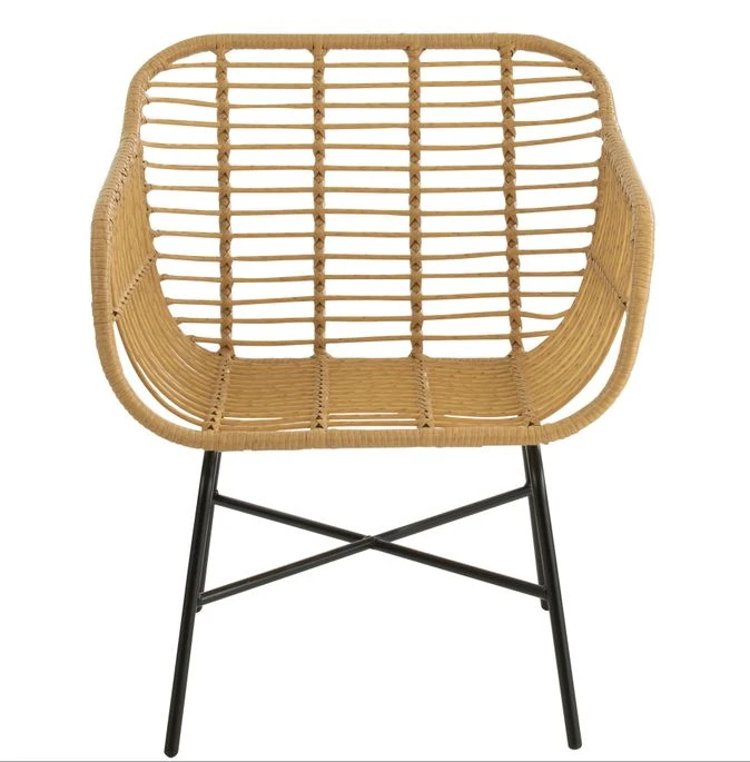 Fauteuil De Jardin Métal Naturel Rachella L 68 Cm 4 Fauteuil De Jardin Métal Naturel Rachella L 68 Cm – Image 2