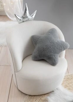 Fauteuil Enfant Couronne Velours Blanc Doria -Pino Soldes Boutique fauteuil enfant couronne velours blanc doria 5400924171261 1332972