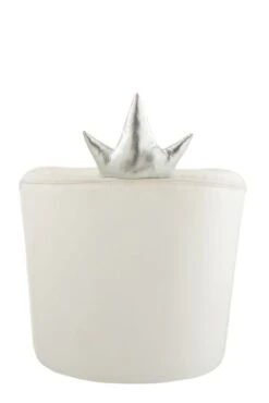 Fauteuil Enfant Couronne Velours Blanc Doria -Pino Soldes Boutique fauteuil enfant couronne velours blanc doria 5400924171261 1332974