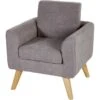 Fauteuil Enfant Tissu Gris Et Pieds Bois Clair Kessy -Pino Soldes Boutique fauteuil enfant tissu gris et pieds bois clair charlitte 3248115116187 532450