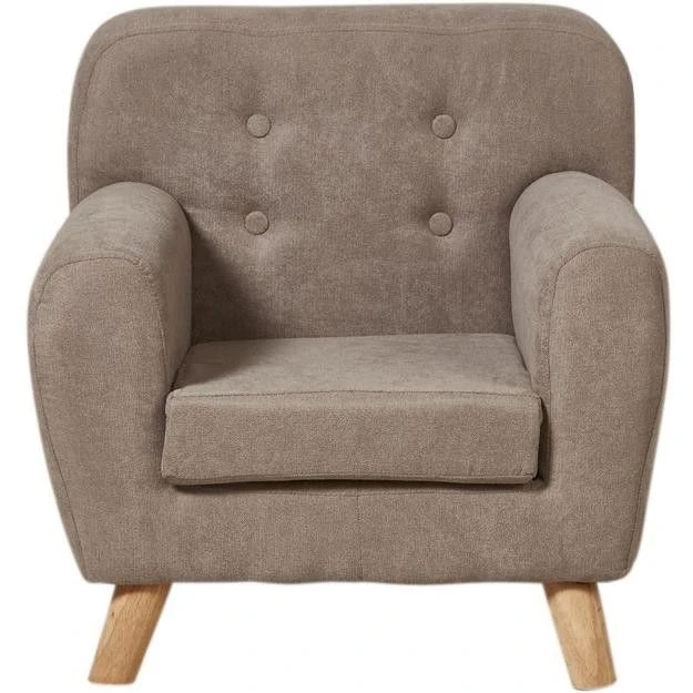 Fauteuil Enfant Tissu Gris Et Pieds Bois Massif Clair Kansa 4 Fauteuil Enfant Tissu Gris Et Pieds Bois Massif Clair Kansa – Image 2