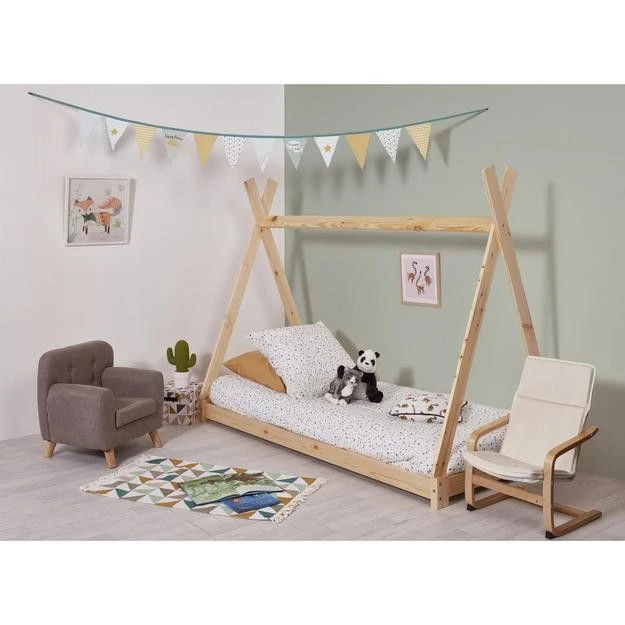 Fauteuil Enfant Tissu Gris Et Pieds Bois Massif Clair Kansa 7 Fauteuil Enfant Tissu Gris Et Pieds Bois Massif Clair Kansa – Image 5