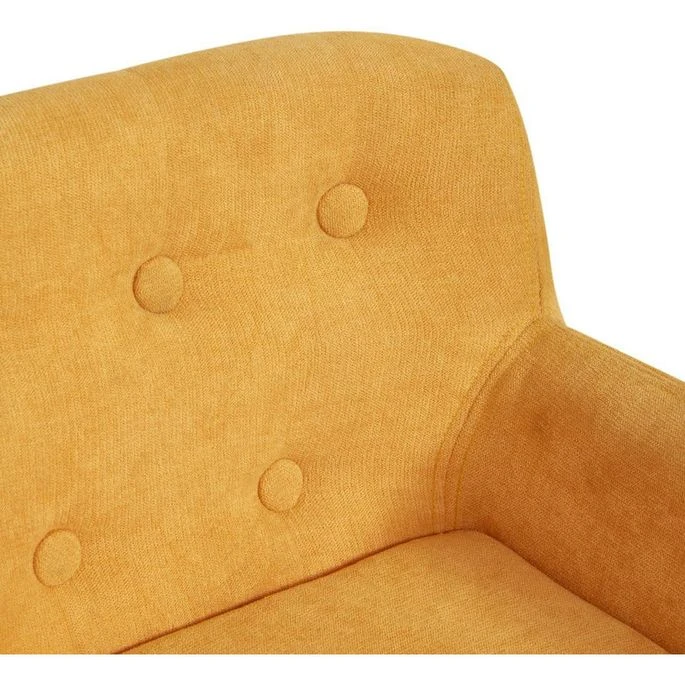 Fauteuil Enfant Tissu Jaune Et Pieds Bois Massif Clair Kansa 6 Fauteuil Enfant Tissu Jaune Et Pieds Bois Massif Clair Kansa – Image 4