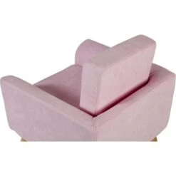 Fauteuil Enfant Tissu Rose Et Pieds Bois Clair Kessy -Pino Soldes Boutique fauteuil enfant tissu rose et pieds bois clair jimi 3248115116354 532459