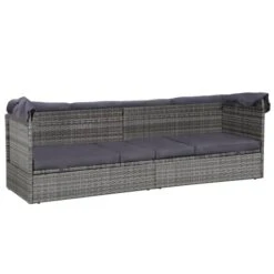 Lit De Jardin Avec Auvent Gris 205x62 Cm Résine Tressée -Pino Soldes Boutique lit de jardin avec auvent gris 205x62 cm resine tressee 3666722328036 976571