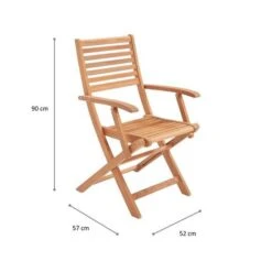 Lot De 2 Fauteuils Pliantes De Jardin En Eucalyptus FSC - 57,5x56x90cm -Pino Soldes Boutique lot de 2 fauteuils pliantes de jardin en eucalyptus fsc 57 5x56x90cm 3612401826102 659064