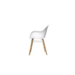 Lot De 2 Fauteuils - Polypropylene Et Bois Acacia - Blanc -Pino Soldes Boutique lot de 2 fauteuils polypropylene et bois acacia blanc 3533413000659 429840