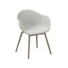 Lot De 2 Fauteuils Scandinave - Assise En Plastique, Pied En Acier Avec Décor Bois Naturel - Blanc -Pino Soldes Boutique lot de 2 fauteuils scandinave assise en plastique pied en acier avec decor bois naturel blanc 3619999309888 1267252