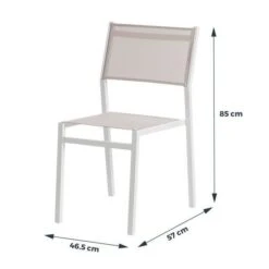 Lot De 4 Chaises Alu Textilene -Pino Soldes Boutique lot de 4 chaises alu textilene 2008248697530 659052