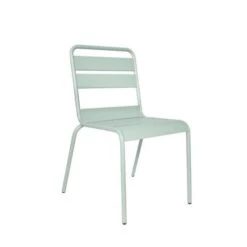 Lot De 4 Chaises De Jardin - Acier - Vert Céladon -Pino Soldes Boutique lot de 4 chaises de jardin acier vert celadon 3619999332954 1321845