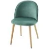 MACARON Chaise De Salle A Manger - Velours Vert - Scandinave - L 50 X P 50 Cm -Pino Soldes Boutique macaron chaise de salle a manger velours vert scandinave l 50 x p 50 cm 3584177767258 509060