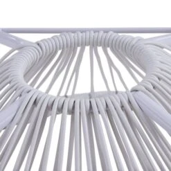 MANA Fauteuil Design En Forme D'oeuf - Cordage En Plastique Blanc -Pino Soldes Boutique mana fauteuil design en forme d oeuf cordage en plastique blanc 3612408086721 429850