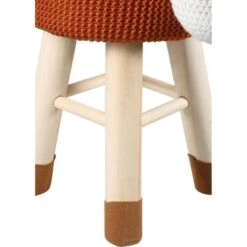 Pouf Enfant Cerf Crochet Marron Et Pieds Bois Massif Leala -Pino Soldes Boutique pouf enfant cerf crochet marron et pieds bois massif olla 3248113612001 413761