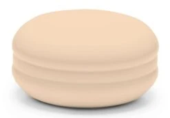 Pouf Rond Laqué Orange Macaron