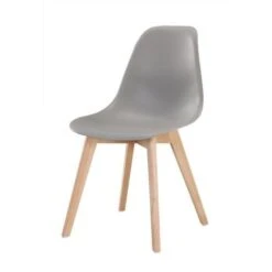 Lot De 2 Chaises De Salle A Manger Gris - Pieds En Bois Hévéa Massif - Scandinave - L 48 X P 55 Cm -Pino Soldes Boutique sacha lot de 2 chaises de salle a manger gris pieds en bois hevea massif scandinave l 48 x p 55 cm 3248116149184 509253