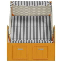 Strandkorb Avec Auvent Résine Tressée Et Bois Solide Blanc Gris 16 Strandkorb Avec Auvent Résine Tressée Et Bois Solide Blanc Gris -Pino Soldes Boutique strandkorb avec auvent resine tressee et bois solide blanc gris 3666722931359 1492306