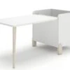 Table Bureau Avec Coffre Dessin Blanc Et Pieds Bois Clair -Pino Soldes Boutique table bureau avec coffre dessin blanc et pieds bois clair 8435540604371 286134