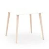Table Carrée Blanc Et Pieds Naturel -Pino Soldes Boutique table carree blanc et pieds naturel 8435540604340 286282
