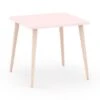 Table Carrée Rose Et Pieds Naturel -Pino Soldes Boutique table carree rose et pieds naturel 8435540606849 286283