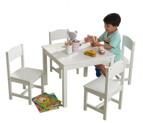 Table Et 4 Chaises Blanc Farmhouse Kidkraft 21455 3 Table Et 4 Chaises Blanc Farmhouse Kidkraft 21455