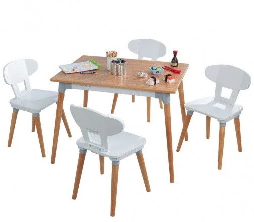 Table Et 4 Chaises Enfant En Bois Mid Century Kidkraft 29196 3 Table Et 4 Chaises Enfant En Bois Mid Century Kidkraft 29196