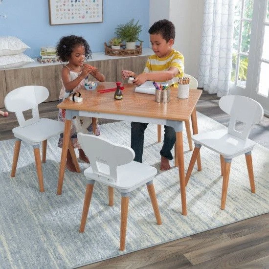 Table Et 4 Chaises Enfant En Bois Mid Century Kidkraft 29196 4 Table Et 4 Chaises Enfant En Bois Mid Century Kidkraft 29196 – Image 2