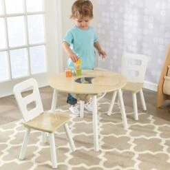 Table Ronde 2 Chaises Blanc Et Naturel Kidkraft 27027 -Pino Soldes Boutique table ronde 2 chaises blanc et naturel kidkraft 27027 0706943270271 350614