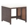 Tabouret De Jardin Tissu Crème Et Résine Marron Reli - Lot De 2 -Pino Soldes Boutique tabouret de jardin tissu creme et resine marron lot de 2 3666722886642 401126