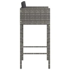 Tabourets De Bar 2 Pcs Avec Coussins Gris Résine Tressée -Pino Soldes Boutique tabourets de bar 2 pcs avec coussins gris resine tressee 3666722244886 1099858