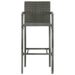 Tabourets De Bar 4 Pcs Gris Résine Tressée -Pino Soldes Boutique tabourets de bar 4 pcs gris resine tressee 3666722354783 943940