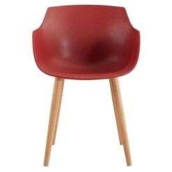 THEA Lot De 2 Chaises De Salle A Manger - Style Scandinave - Rouge Terracotta - L 56 X P 57 X H 79 Cm -Pino Soldes Boutique thea lot de 2 chaises de salle a manger style scandinave rouge terracotta l 56 x p 57 x h 79 cm 3701139518202 508930