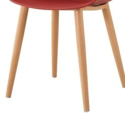 THEA Lot De 2 Chaises De Salle A Manger - Style Scandinave - Rouge Terracotta - L 56 X P 57 X H 79 Cm -Pino Soldes Boutique thea lot de 2 chaises de salle a manger style scandinave rouge terracotta l 56 x p 57 x h 79 cm 3701139518202 508931