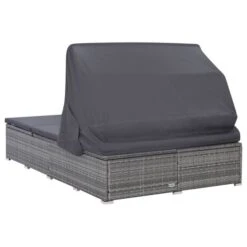 Transat à 2 Places Avec Coussin Résine Tressée Gris -Pino Soldes Boutique transat a 2 places avec coussin resine tressee gris 3666722364294 935752